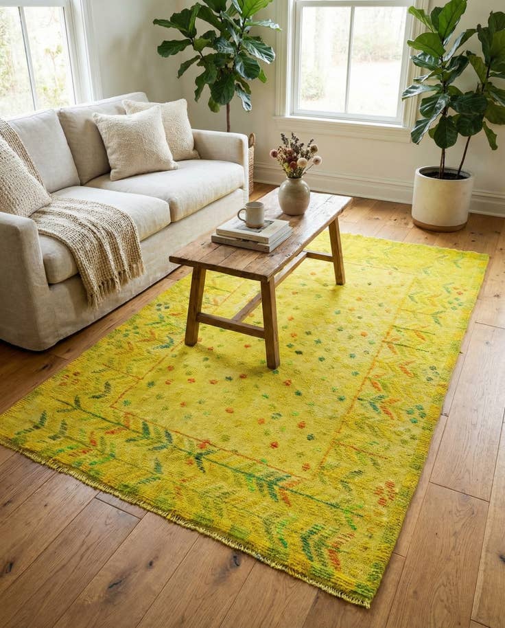 Detail image of 5' x 7' 3 Hand Knotted Darya Wool Rug