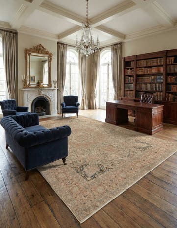 8' 1 x 12' 1 Hand Knotted Ultra Vintage Persian Wool Rug
