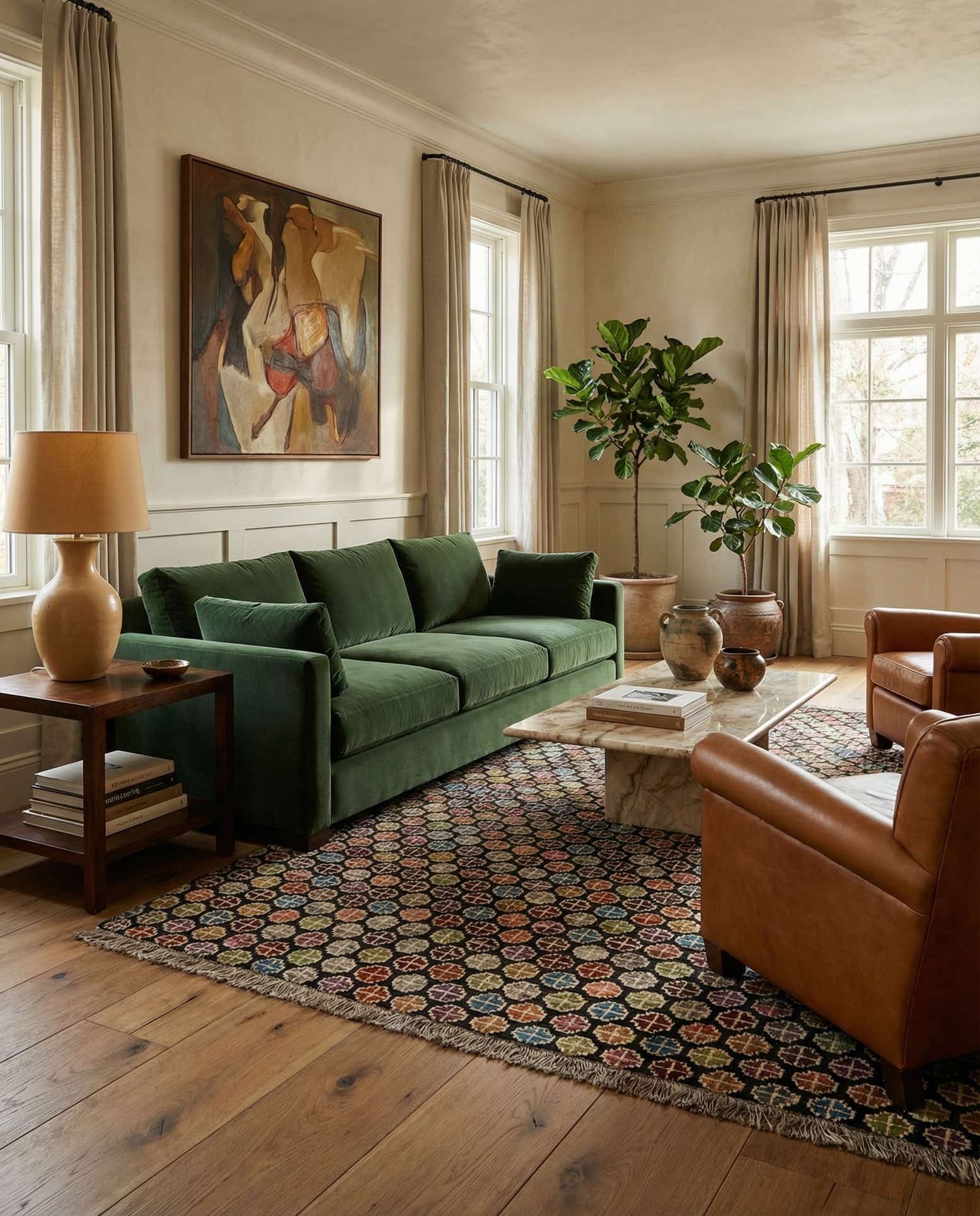 6' 2 x 9' Hand Knotted Darya Wool Rug