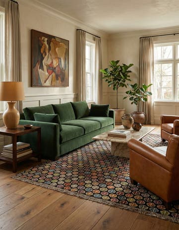 6' 2 x 9' Hand Knotted Darya Wool Rug