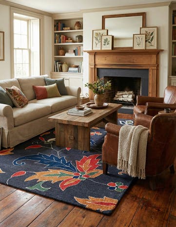 5' x 8' Agra Wool Rug