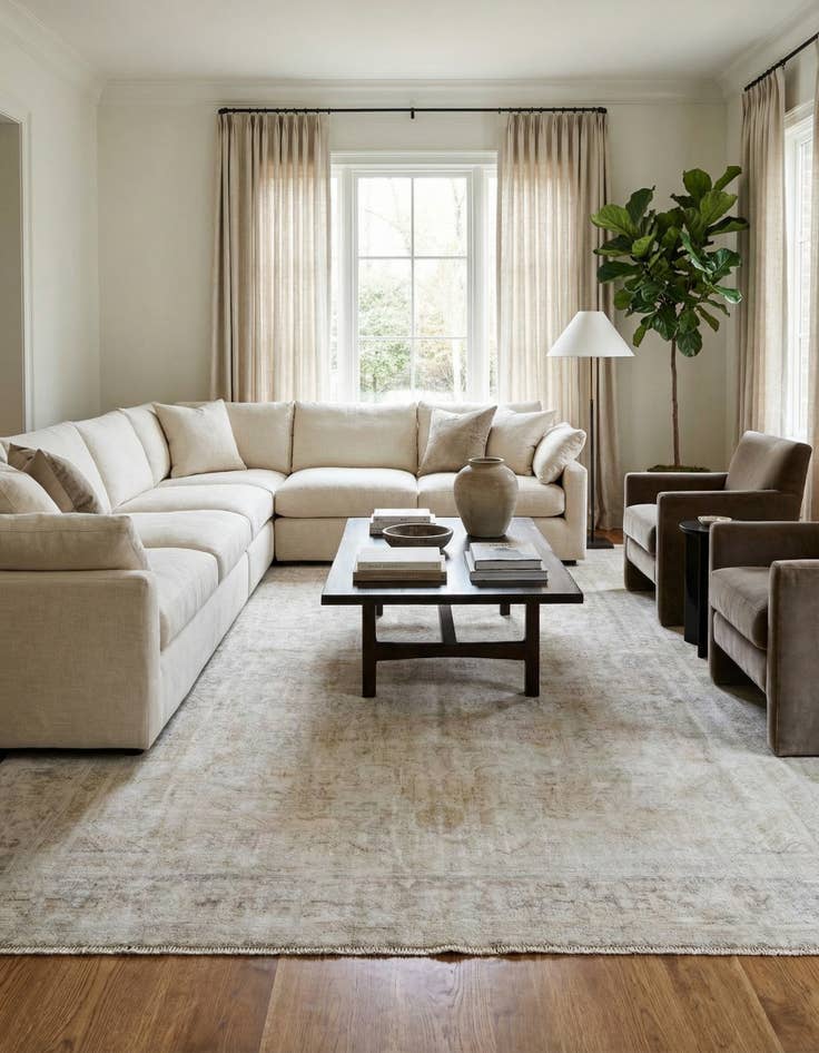 Detail image of  9' 1 x 12' 4  Hand Knotted Ultra Vintage Persian Wool Rug