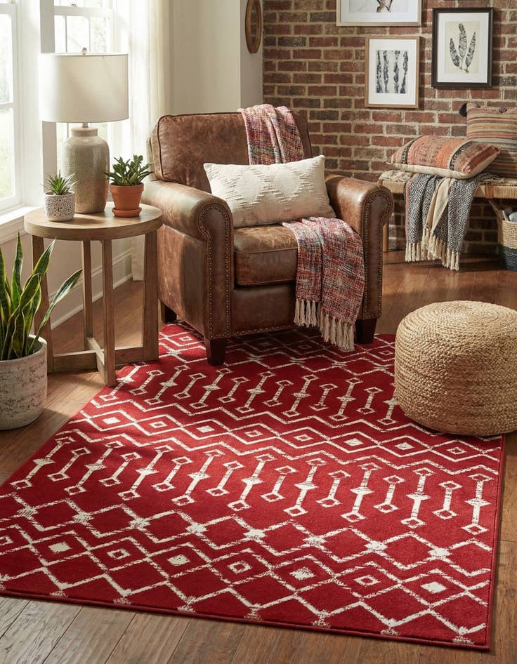 Detail image of 4' x 6' Kasbah Trellis Rug