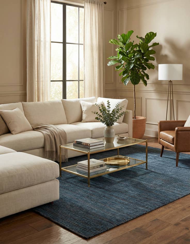 Detail image of 7' 10 x 9' 11  Hand Knotted Darya Wool Rug