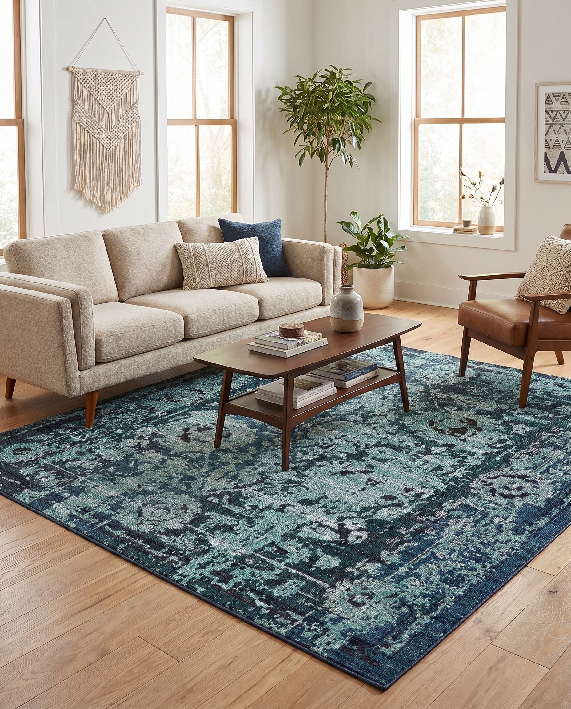 8' x 8' Washable Palazzo Square Rug