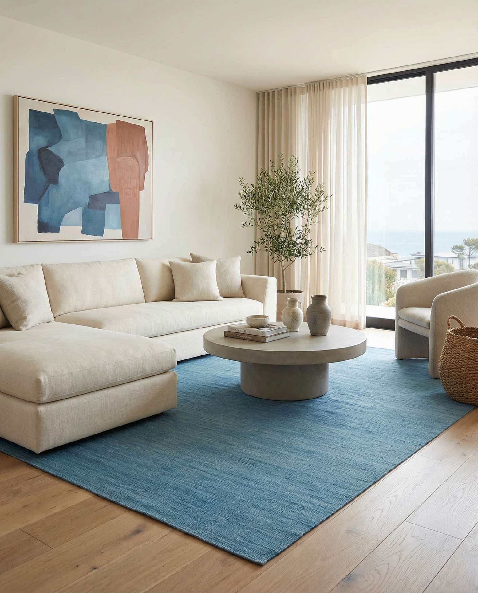 7' 7 x 9' 7 Hand Woven Kilim Modern Wool Rug