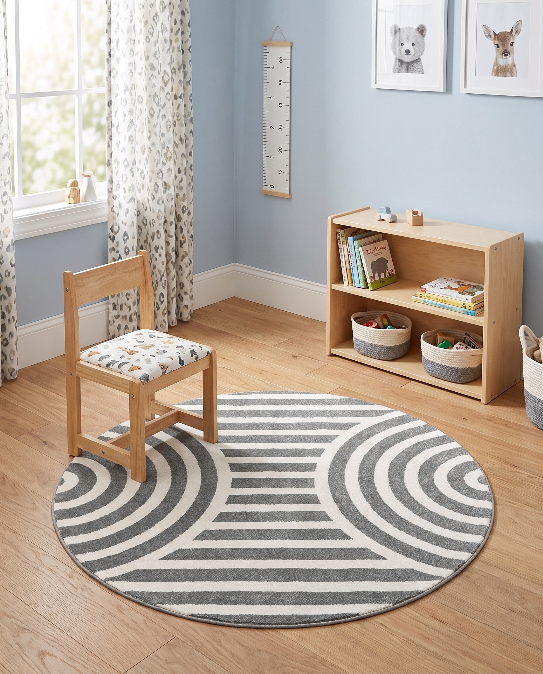 4' x 4' Whimsy Kids Round Rug