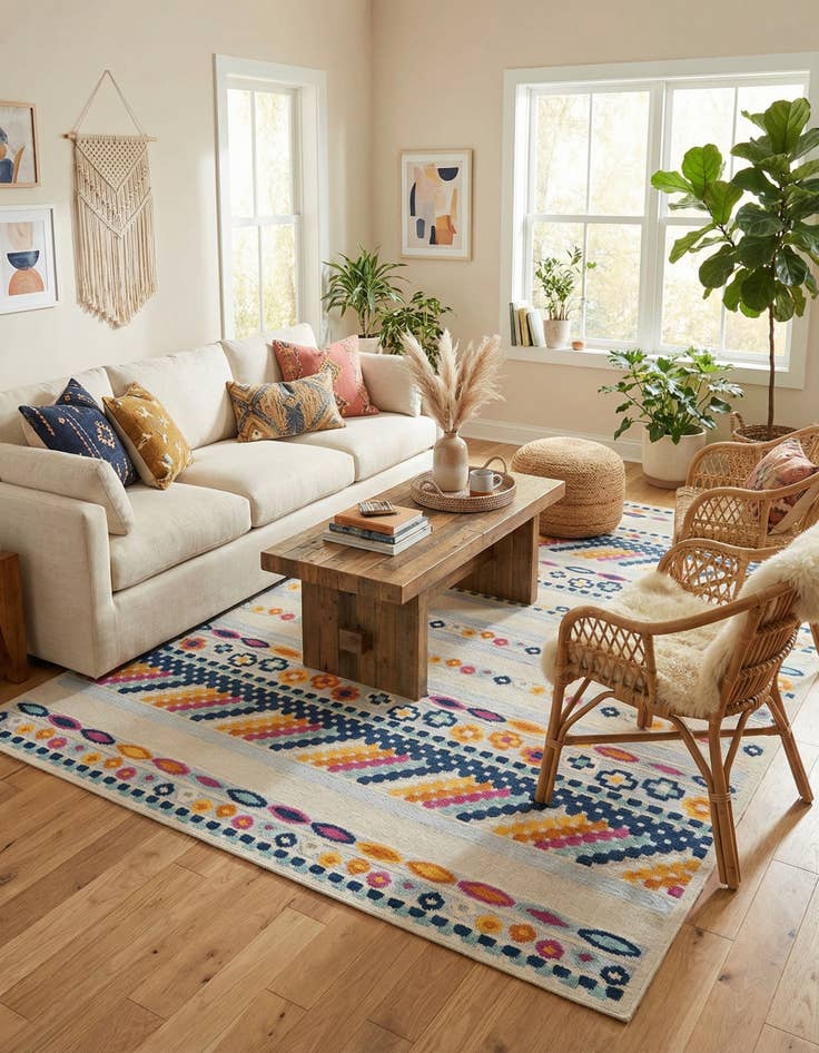 Detail image of 9' x 12'  Washable Aruba Indoor / Outdoor Rug