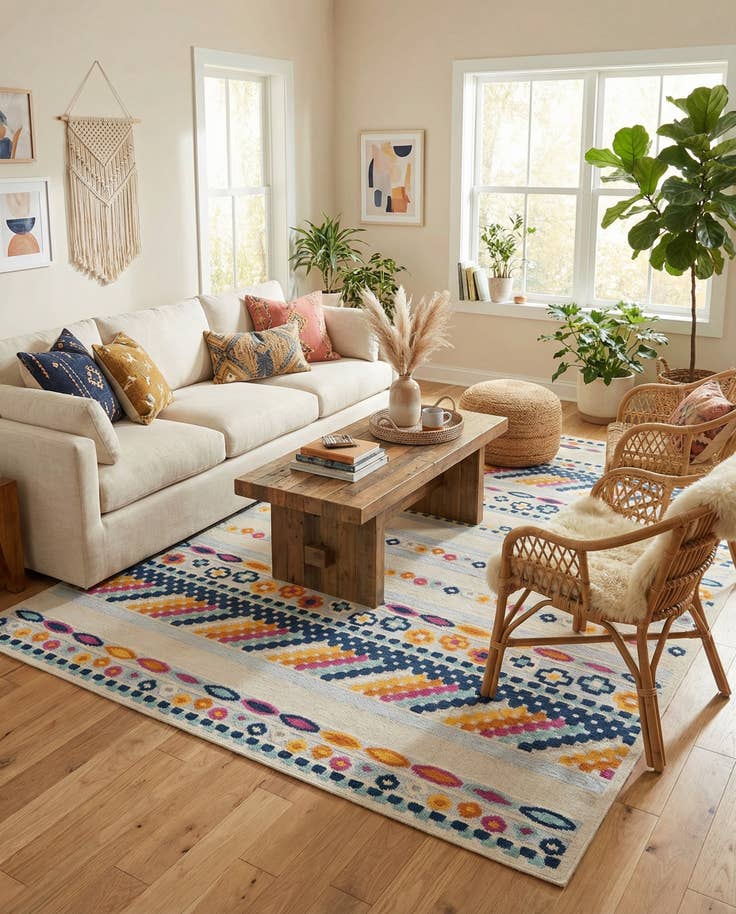 Detail image of 9' x 12' Easy-Clean Aruba Indoor / Outdoor Rug
