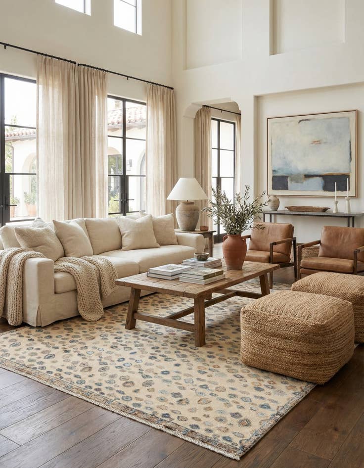 Detail image of 8' 4 x 10' 4  Hand Knotted Darya Wool Rug