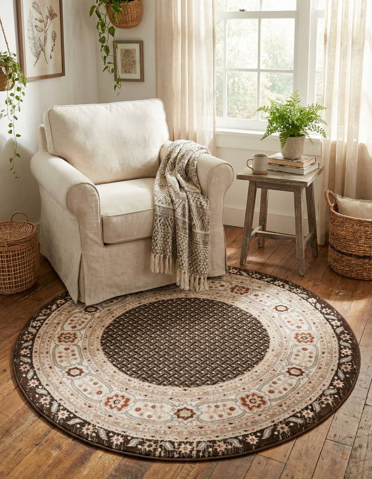 Detail image of 5' 3 x 5' 3 Charlotte Round Rug