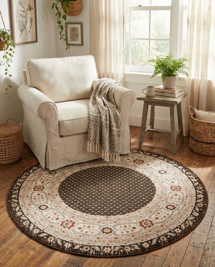 Detail image of 5' 3 x 5' 3 Charlotte Round Rug