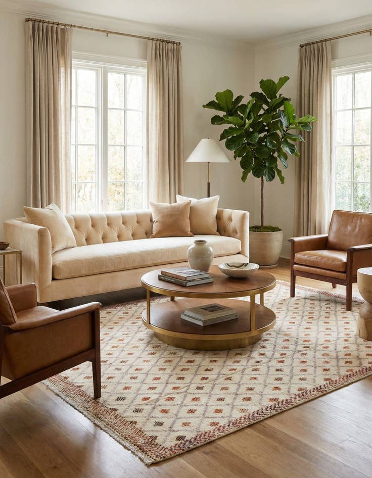 Detail image of 7' 8 x 10' 6  Hand Knotted Darya Wool Rug