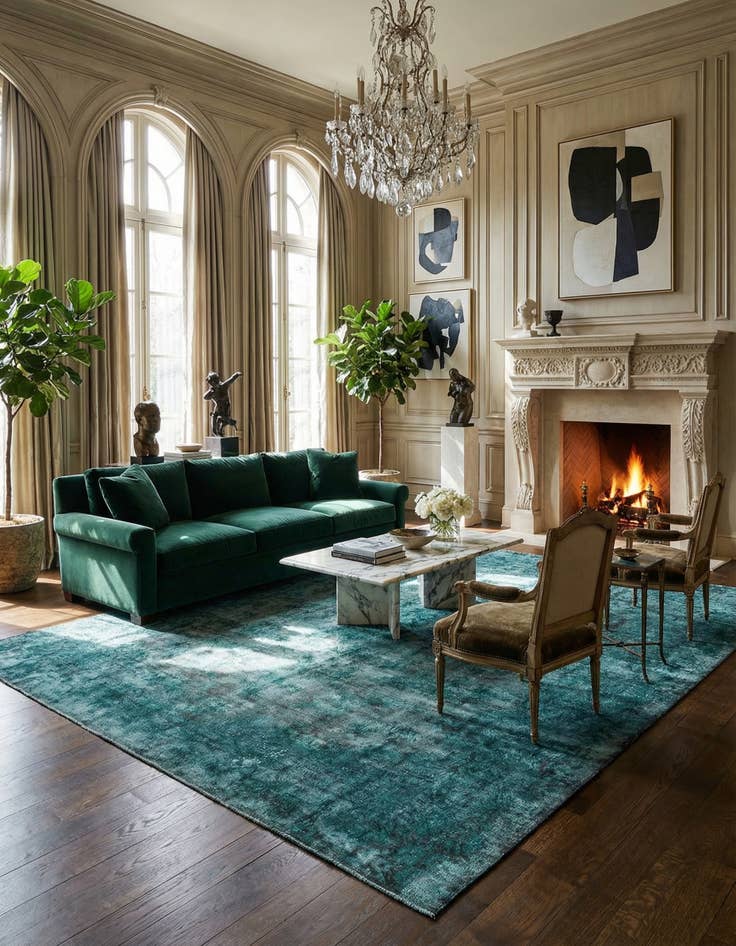 Detail image of  9' 9 x 12' 8 Vintage Royal Wool Rug