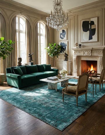 9' 9 x 12' 8 Vintage Royal Wool Rug