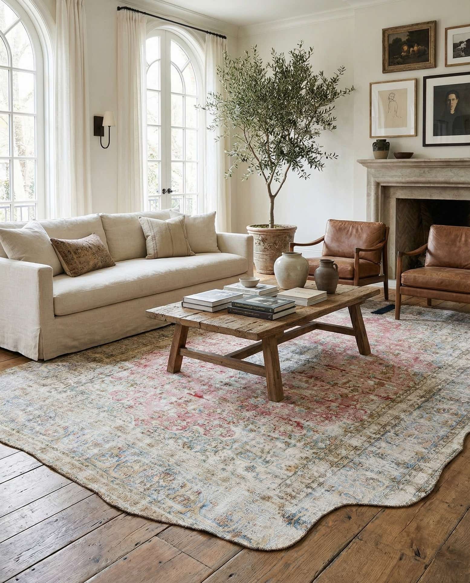 8' 7 x 11' 11 Hand Knotted Ultra Vintage Persian Wool Rug
