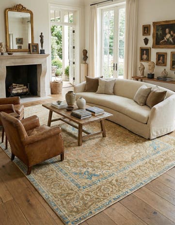 9' 6 x 12' 7 Hand Knotted Ultra Vintage Persian Wool Rug