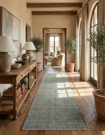 4' x 13' 8 Hand Knotted Moroccan Wool Runner Rug