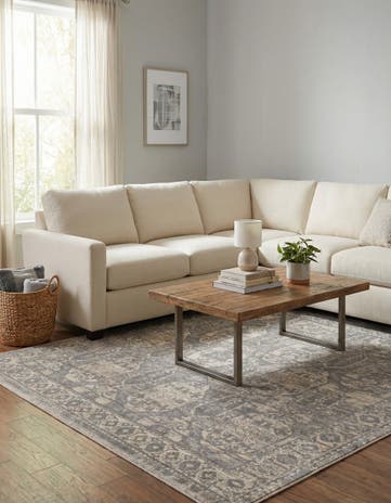 Gray Lola Square Rug