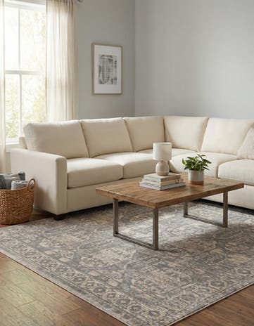 Gray Lola Square Rug