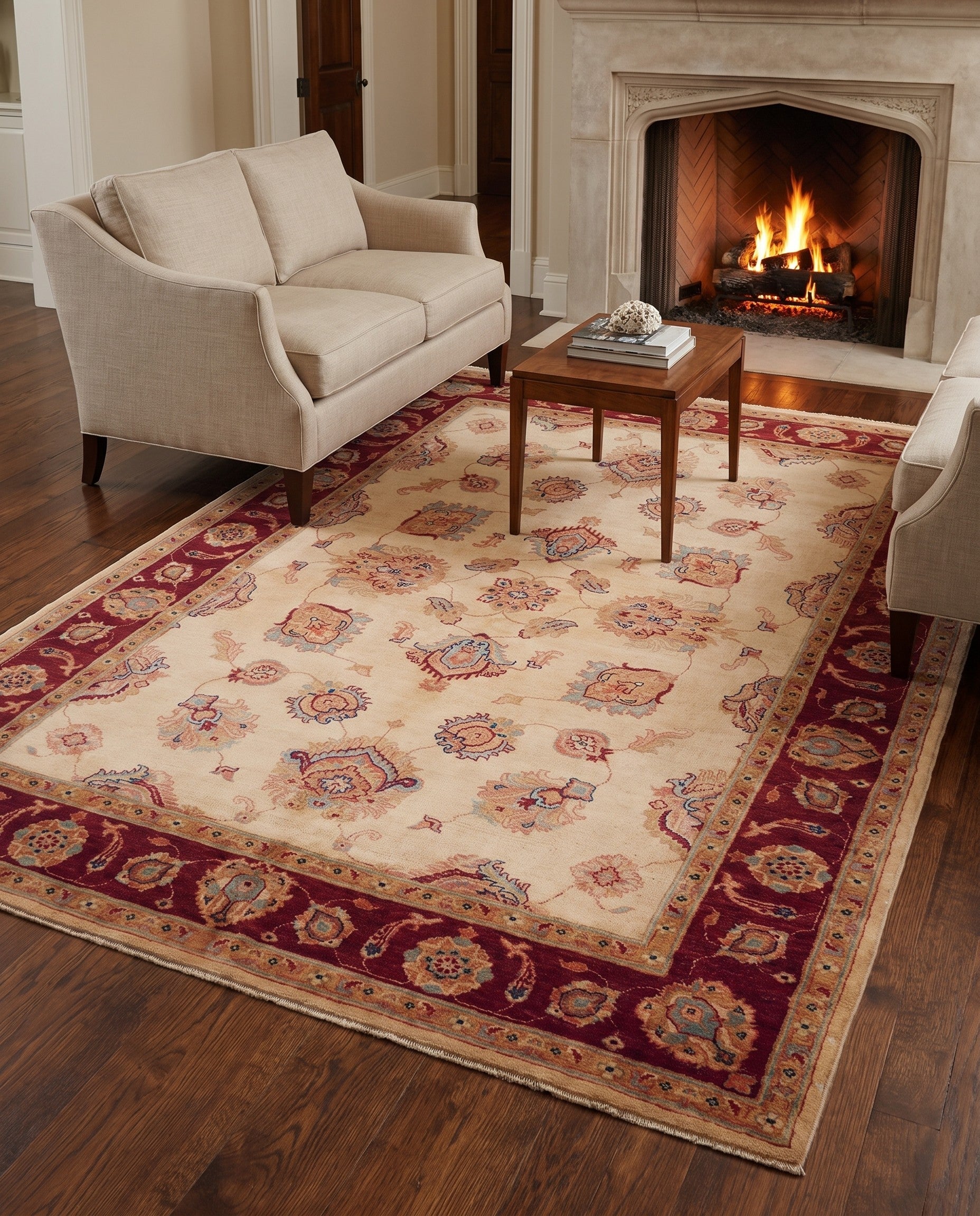 5' 1 x 7' 7 Hand Knotted Ziegler Rug