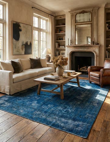 9' 8 x 12' 6 Hand Knotted Ultra Vintage Persian Wool Rug