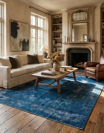 9' 8 x 12' 6 Hand Knotted Ultra Vintage Persian Wool Rug