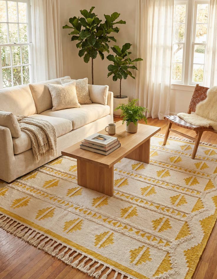 Detail image of 10' x 10'  Hand Woven Arizona Wool Square Rug