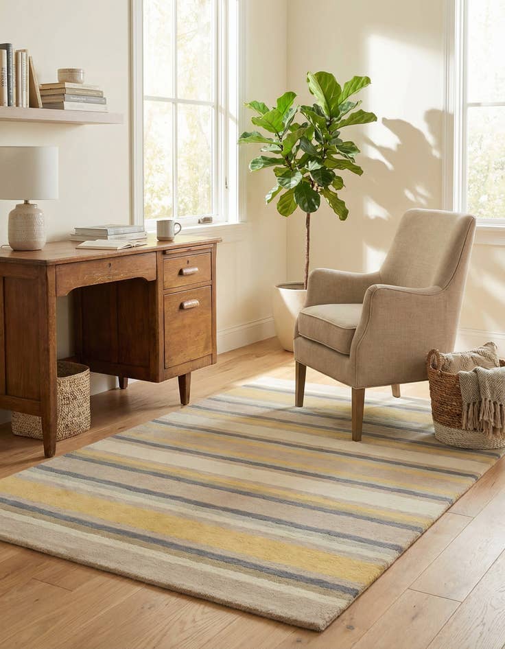 Detail image of 4' x 5' 6 Luna Wool Rug