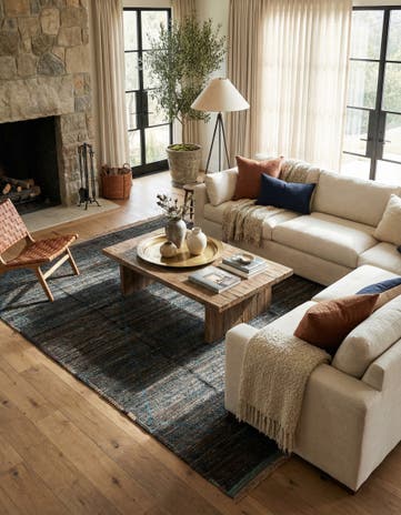 8' 10 x 12' 9 Hand Knotted Moroccan Wool Rug
