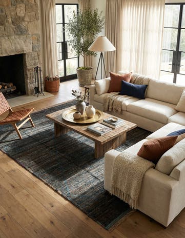 8' 10 x 12' 9 Hand Knotted Moroccan Wool Rug