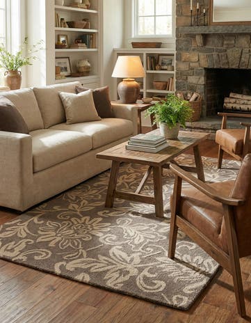 5' x 8' Agra Wool Rug
