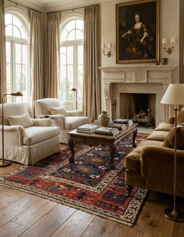 4' 1 x 6' 7 Shirvan Rug