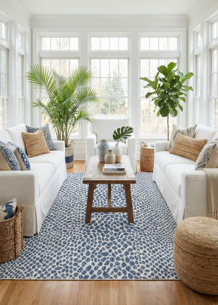 10' 8 x 10' 8 Easy-Clean Jill Zarin Cape Town Indoor / Outdoor Square Rug