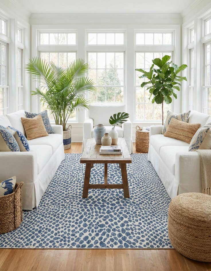 Detail image of 10' 8 x 10' 8 Easy-Clean Jill Zarin Cape Town Indoor / Outdoor Square Rug