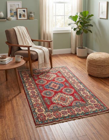 2' 7 x 4' 3 Hand Knotted Kazak Rug