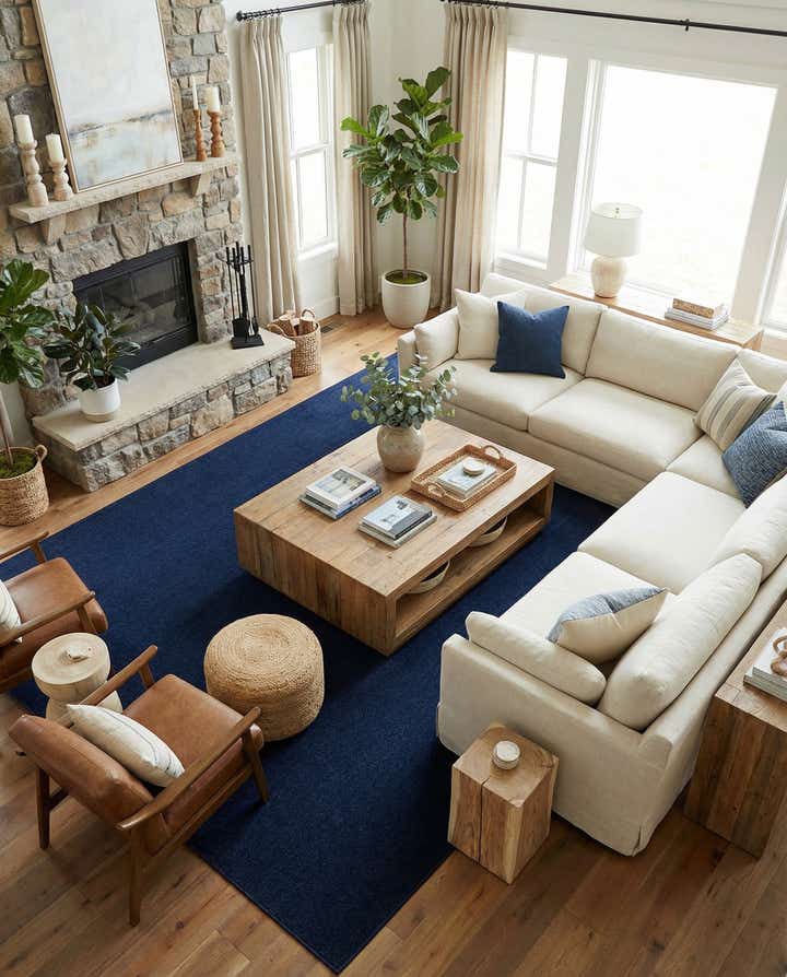 10' x 14' 1 Easy-Clean Solid Indoor / Outdoor Rug