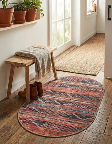 Washable Timeless Oval Rug
