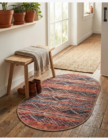 Washable Timeless Oval Rug