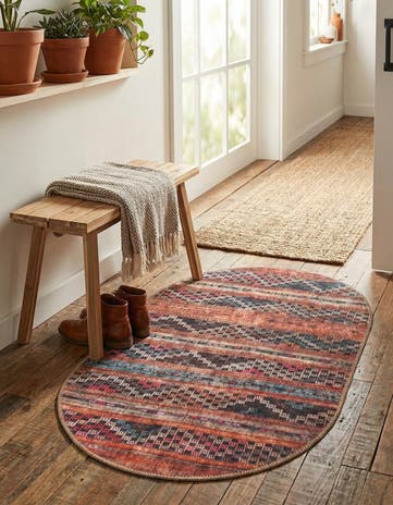 Washable Timeless Oval Rug
