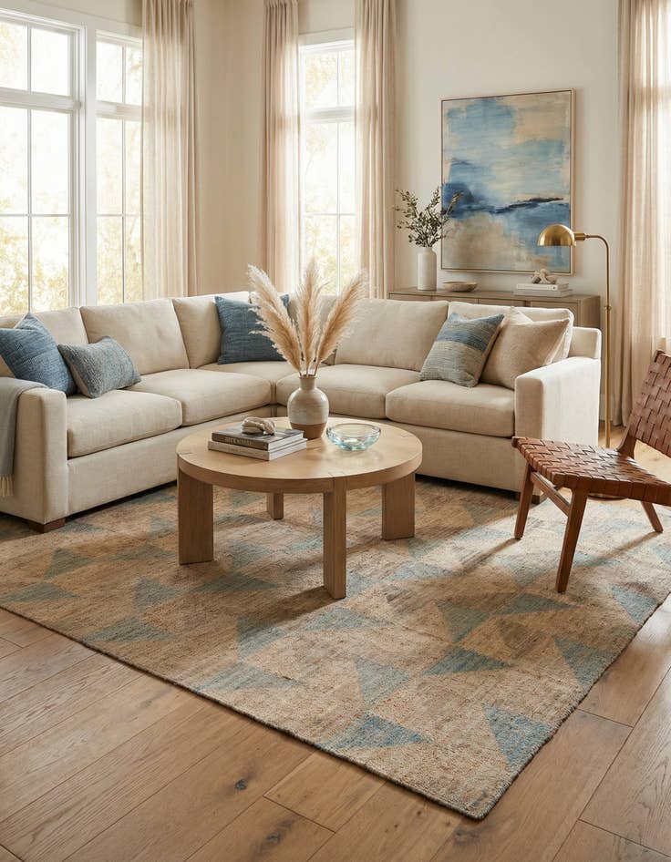 Detail image of 7' 9 x 9' 10  Hand Knotted Darya Wool Rug