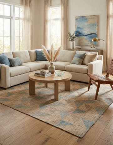 7' 9 x 9' 10 Hand Knotted Darya Wool Rug
