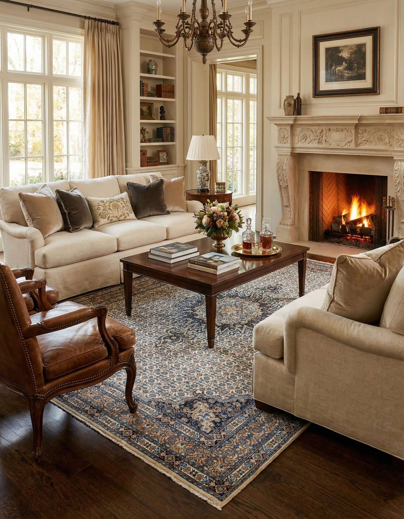 6' 2 x 10' 8 Hand Knotted Mood Persian Wool Rug