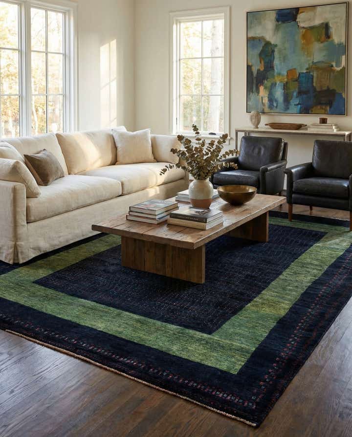 7' 1 x 9' 8 Gabbeh Rug