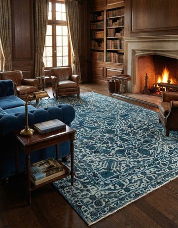 6' 5 x 9' 8 Vintage Royal Wool Rug