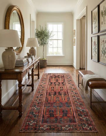4' x 9' Hamedan Rug
