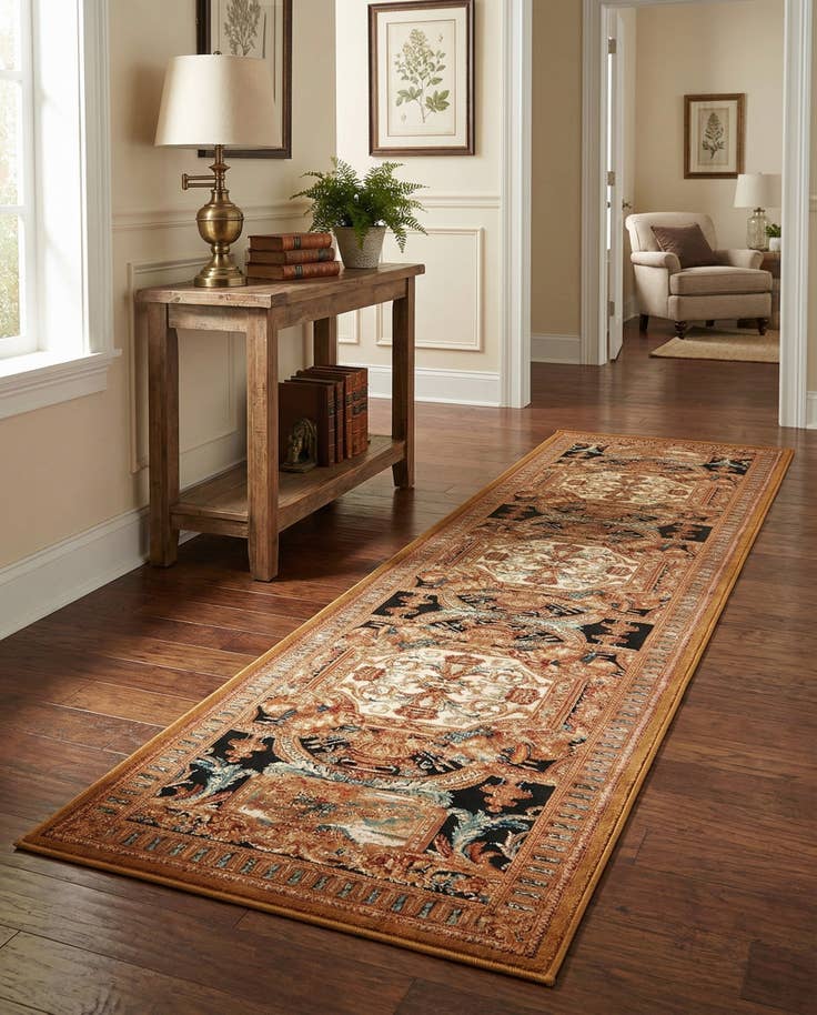 Detail image of 2' 7 x 12' Easy-Clean Traditional Indoor / Outdoor Runner Rug