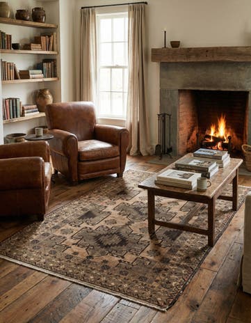 4' x 6' 4 Hand Knotted Ultra Vintage Persian Wool Rug