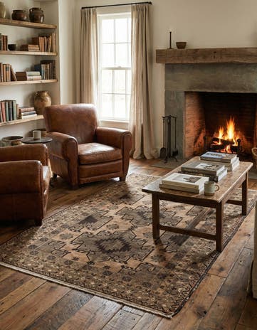 4' x 6' 4 Hand Knotted Ultra Vintage Persian Wool Rug