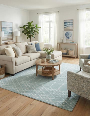 7' 10 x 7' 10 Paxon Trellis Square Rug